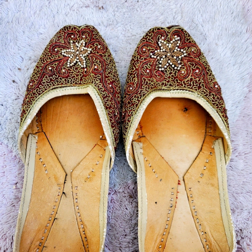 Indian style beaded flats